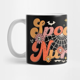 Abstract Groovy Spooky Nurse Halloween Nurse Costume Mug